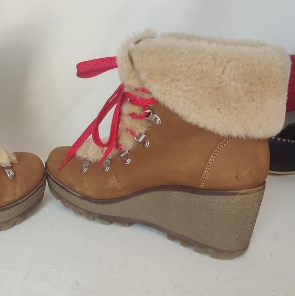 J. Crew Nordic wedge boots winter hiking style sz 8 - Picture 11 of 11